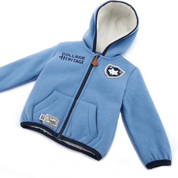 New - Original Marines, Italy - US Seller - YOUNG WOLVES BOYS ZIP UP HOODIE - Picture 5 of 6